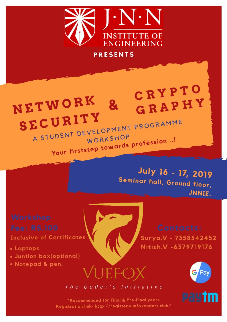 Cryptography and Network Security 2019